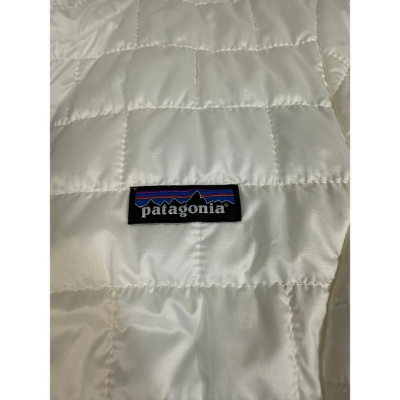 Patagonia Womens White Full Zip Quilted Insulated Jacket Puffer Coat - Picture 3 of 8